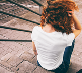 Mission Santé - petit logo bleu (T-Shirt Femme)