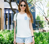 Mission Santé - petit logo bleu (T-Shirt Femme)