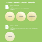 Carnet à spirale - TONUS bleu foncé