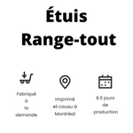 Étui range-tout - MISSION SANTÉ un mode de vie - bleu marin