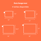 Étui range-tout - MISSION SANTÉ un mode de vie - bleu marin