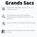 Grand sac bleu avec coeur - Mission Santé un mode de vie