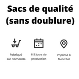 Sac de qualité (régulier) - TONUS bleu foncé