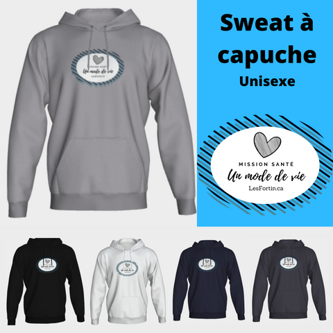 Sweat à capuche Unisexe - Mode de vie logo GN