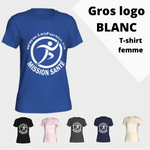 Mission Santé - gros logo blanc (T-Shirt Femme)