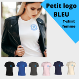 Mission Santé - petit logo bleu (T-Shirt Femme)