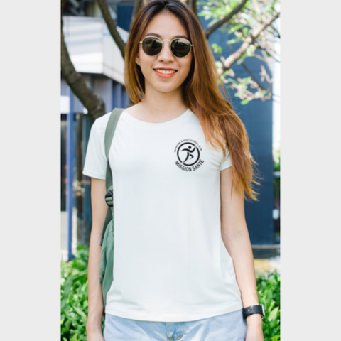 Mission Santé - petit logo noir (T-Shirt Femme)
