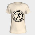 Mission Santé - gros logo noir - (T-Shirt Femme)