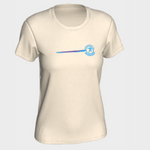 Mission Santé - Logo bleu et mauve + Ligne brossée (T-Shirt femme)