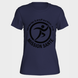 Mission Santé - gros logo noir - (T-Shirt Femme)