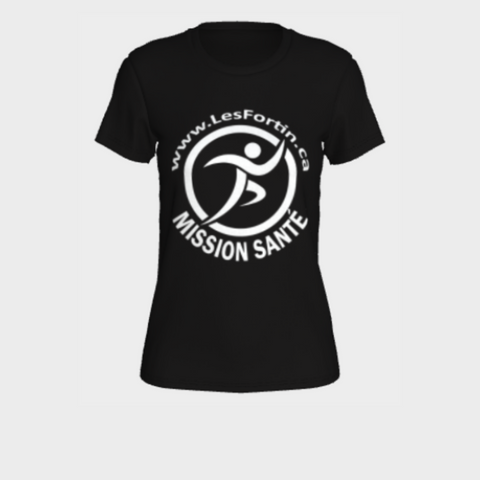 Mission Santé - gros logo blanc (T-Shirt Femme)