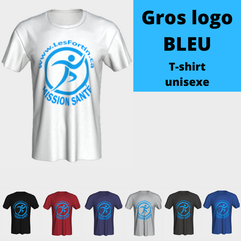 Mission Santé - gros logo bleu (T-Shirt Unisexe)