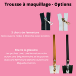 Trousse à maquillage - MISSION SANTÉ bleu foncé - un mode de vie