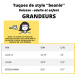 Tuque de style ''Beanie'' - Tonus bleu foncé - Les Fortin Mission Santé