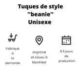 Tuque de style ''Beanie'' - Tonus bleu foncé - Les Fortin Mission Santé