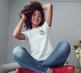 Mission Santé - petit logo noir (T-Shirt Femme)